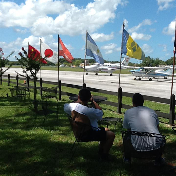 Student pilots on the ramp at Crystal River